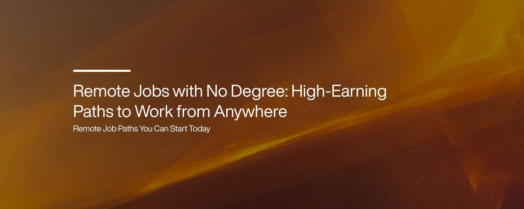 Cover image for Remote Jobs with No Degree: High-Earning Paths to Work from Anywhere