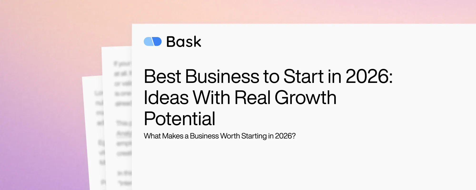 Cover image for Best Business to Start in 2026: Ideas With Real Growth Potential