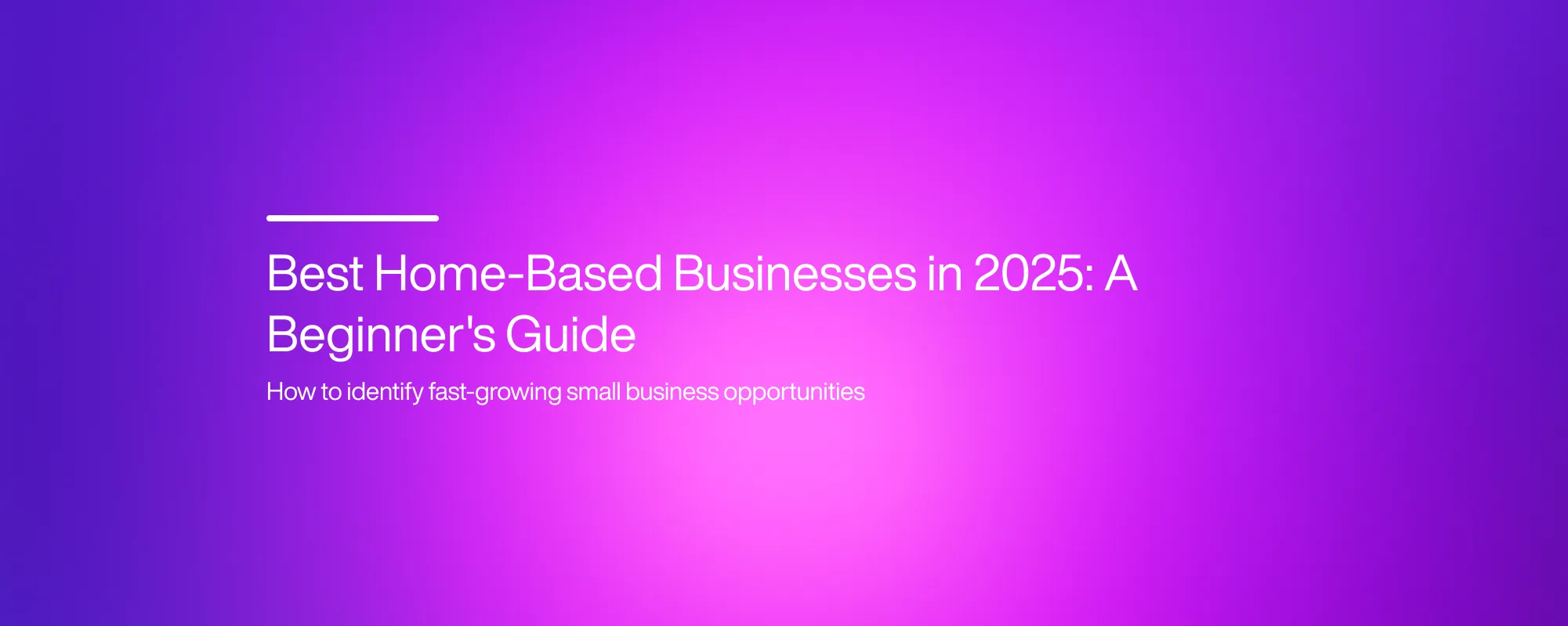 Best Home-Based Businesses in 2025: A Beginner's Guide