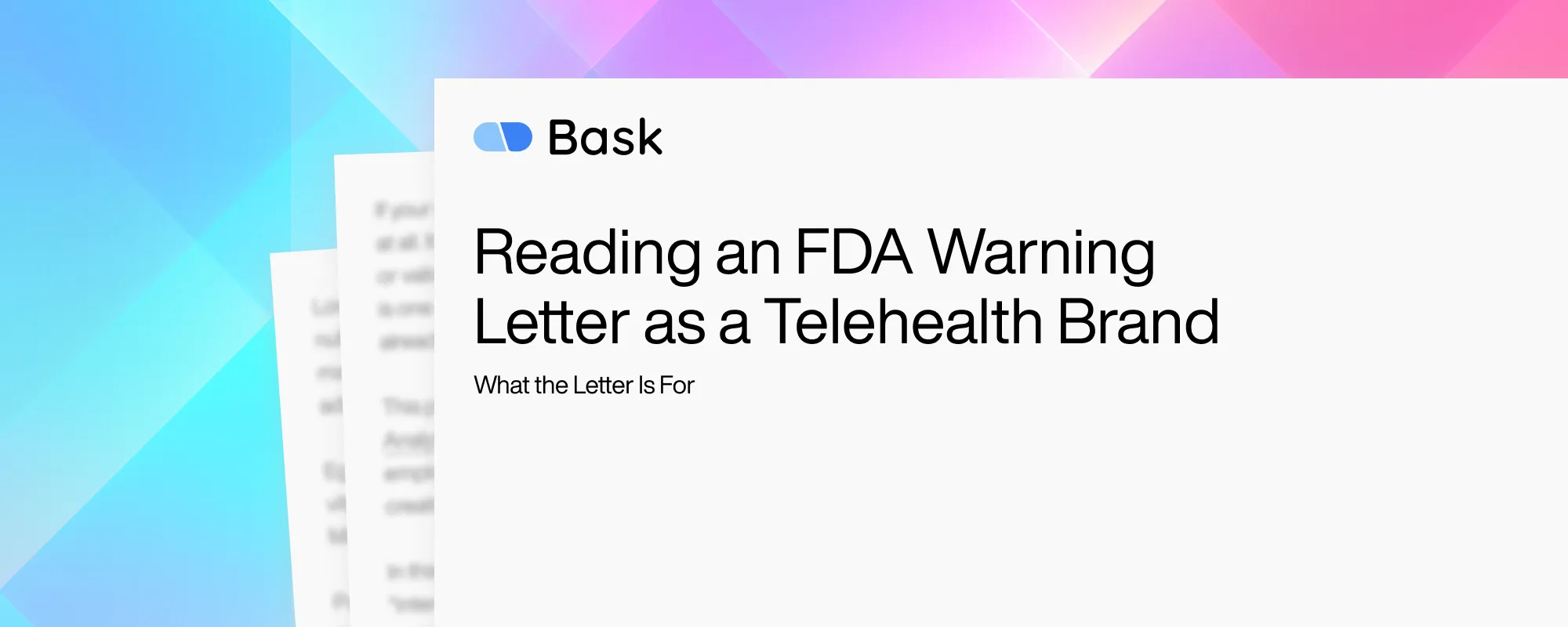 Reading an FDA Warning Letter as a Telehealth Brand