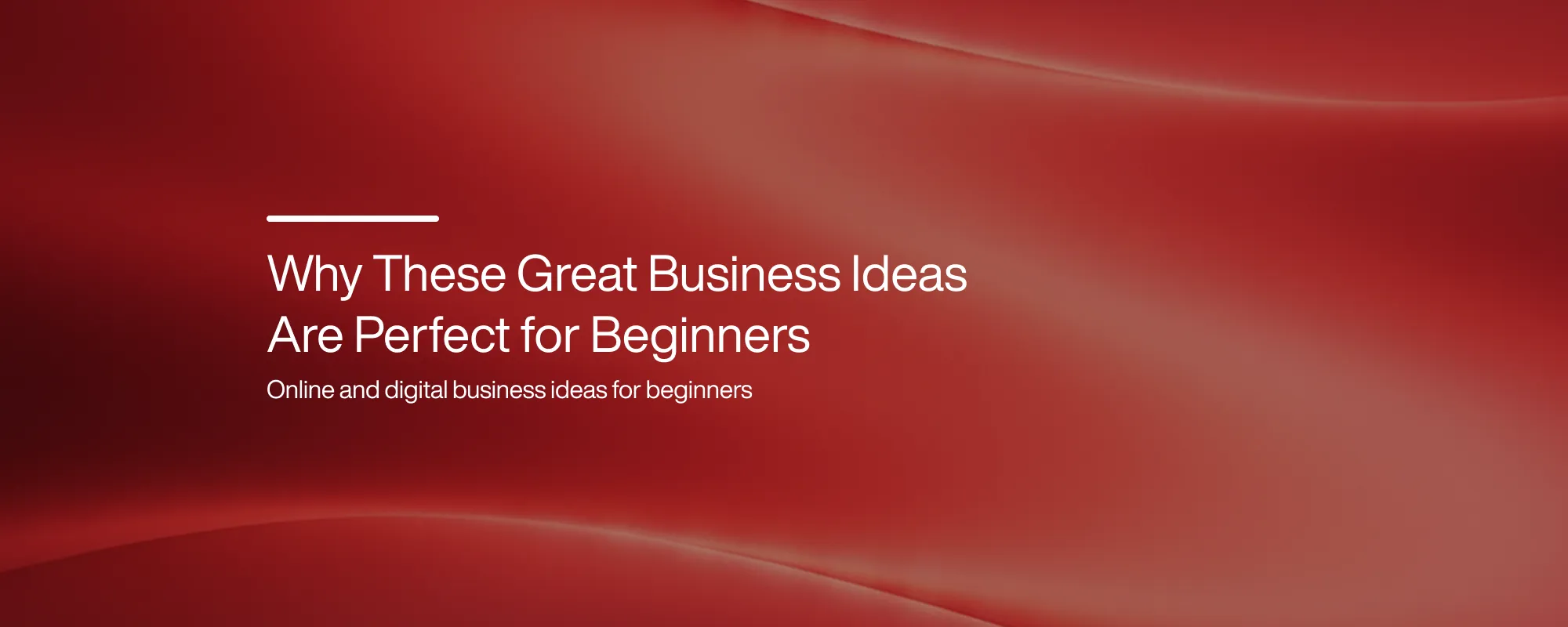 Why These Great Business Ideas Are Perfect for Beginners