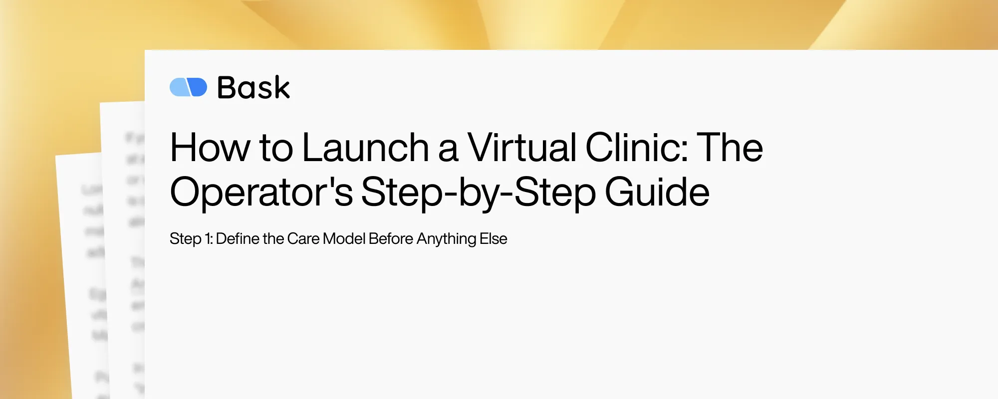 How to Launch a Virtual Clinic: The Operator's Step-by-Step Guide