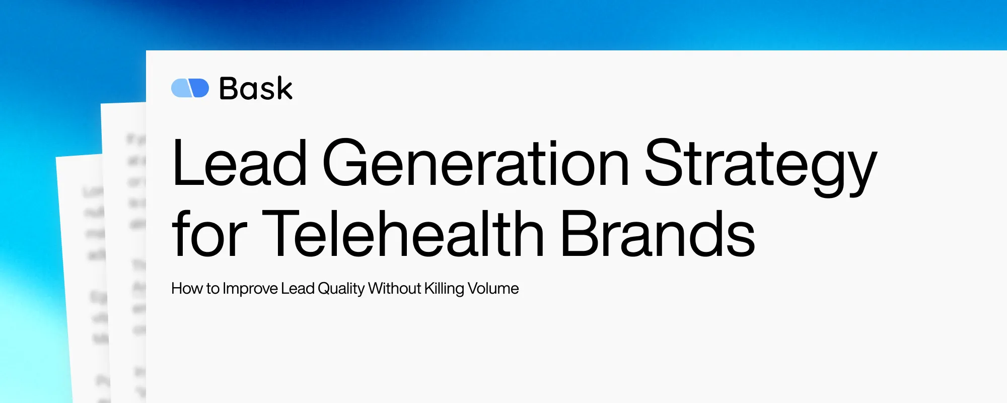 Lead Generation Strategy for Telehealth Brands