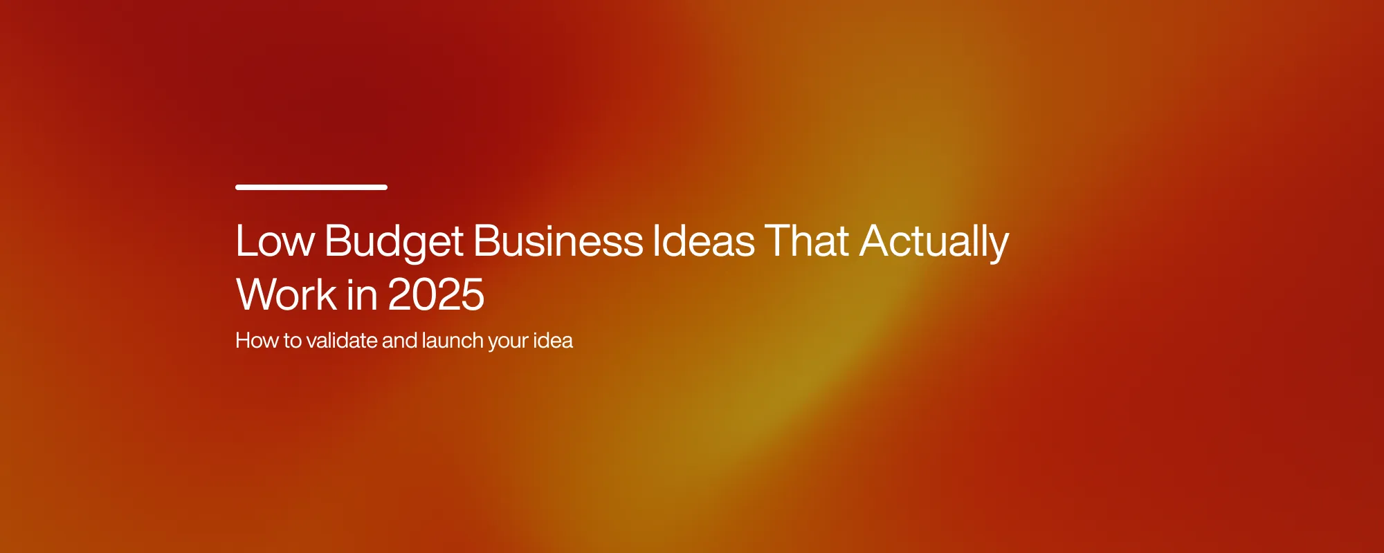 Low-Budget Business Ideas That Actually Work in 2025