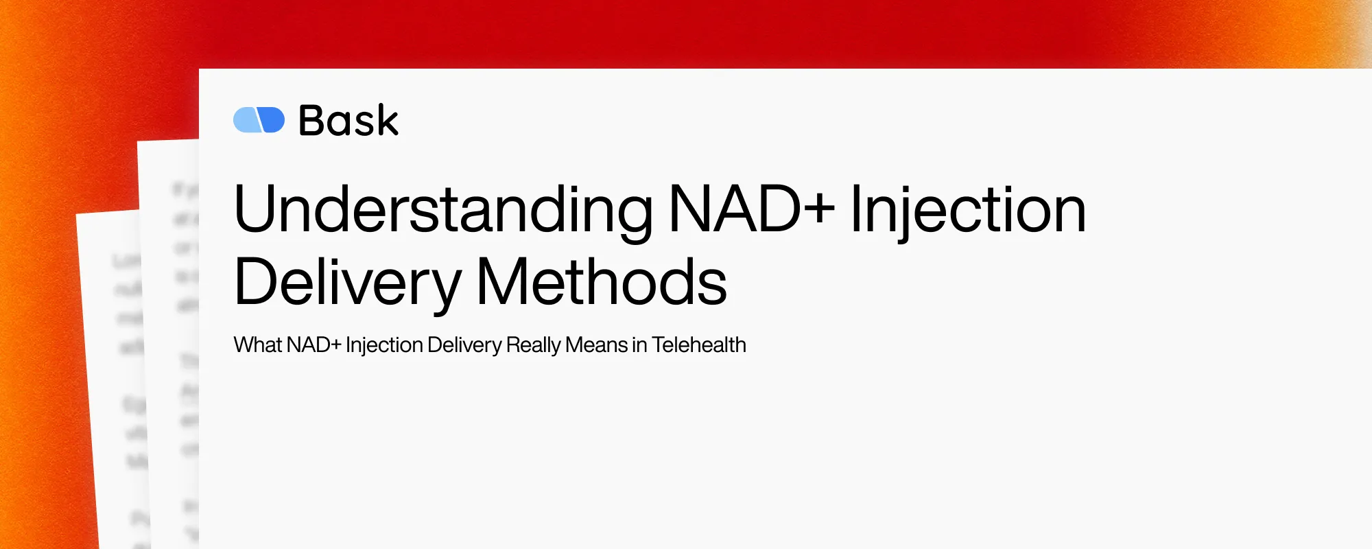Cover image for Understanding NAD+ Injection Delivery Methods