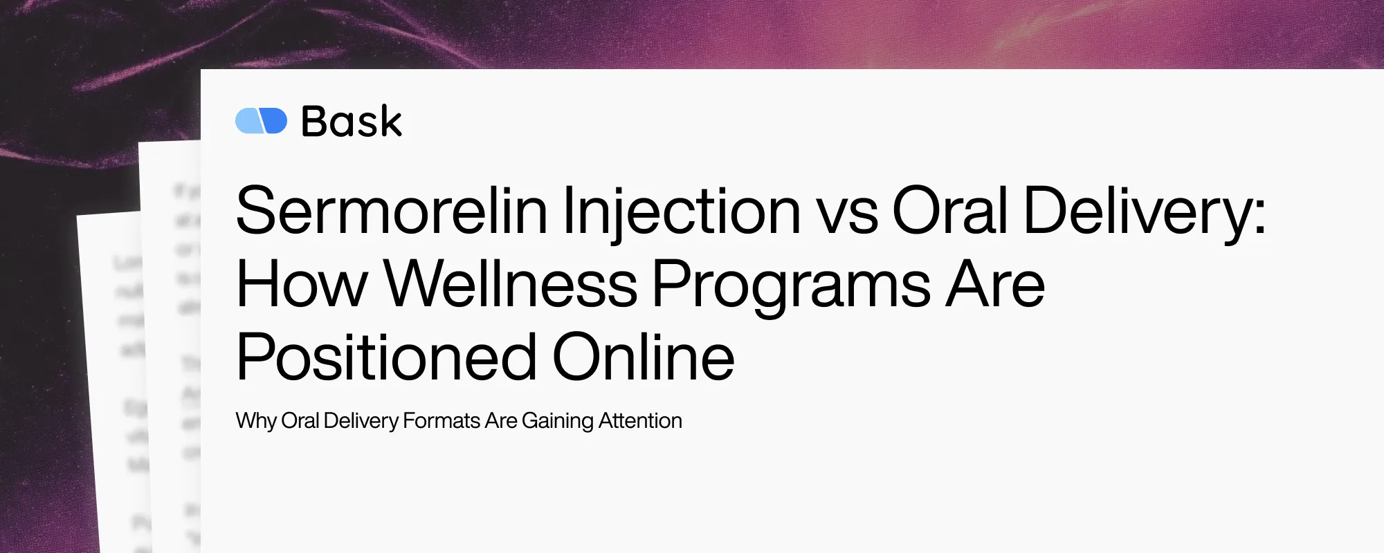 Sermorelin Injection vs Oral Delivery: How Wellness Programs Are Positioned Online