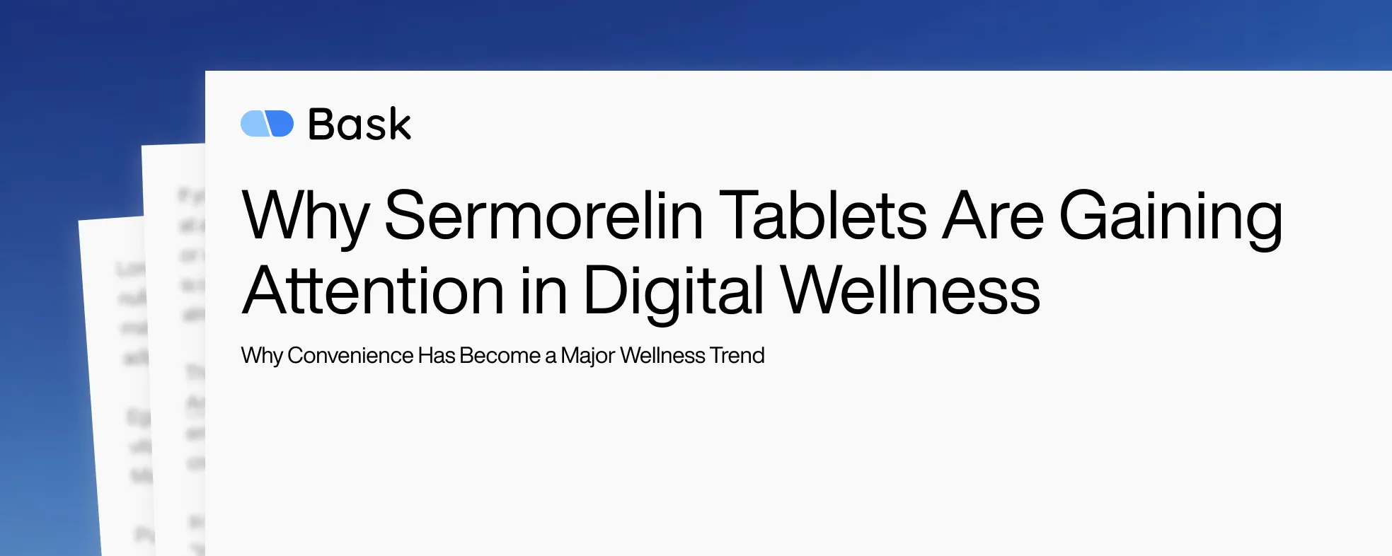 Why Sermorelin Tablets Are Gaining Attention in Digital Wellness