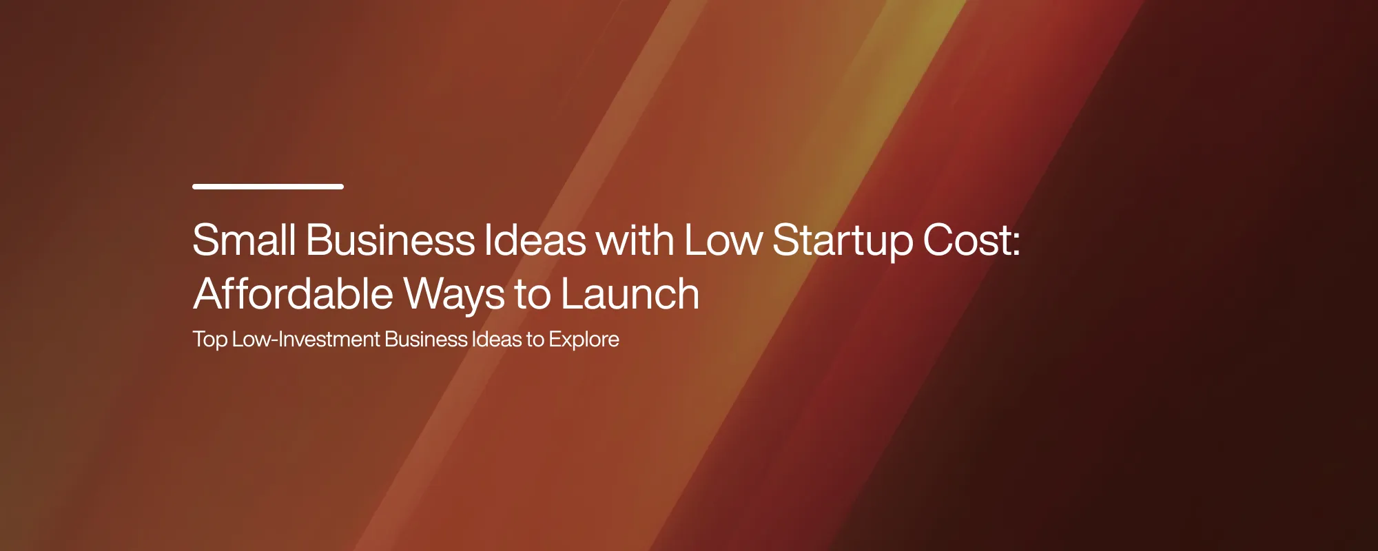 Small Business Ideas with Low Startup Cost: Affordable Ways to Launch