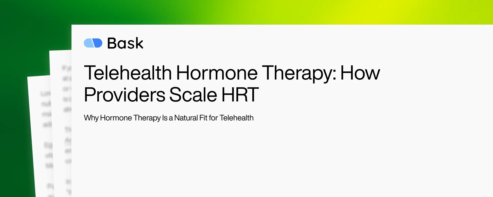 Telehealth Hormone Therapy: How Providers Scale HRT 