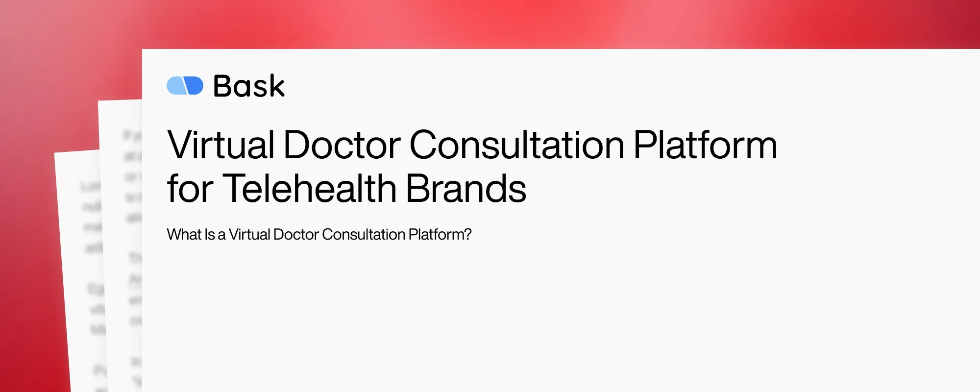 Virtual Doctor Consultation Platform for Telehealth Brands