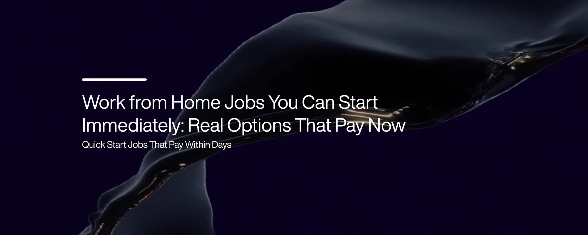 Work from Home Jobs You Can Start Immediately: Real Options That Pay Now